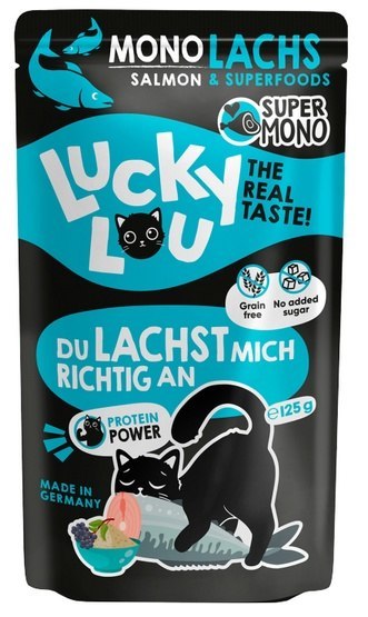 Lucky Lou SuperMono Łosoś saszetka 125g