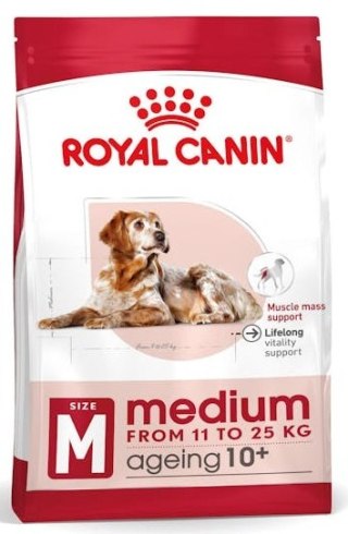 Royal Canin Medium Ageing 10+ karma sucha dla psów starszych, ras średnich 15kg