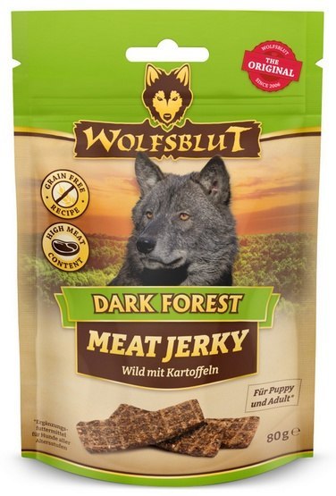 Wolfsblut Dog Meat Jerky Dark Forest - jagnięcina, królik, dziczyzna 80g