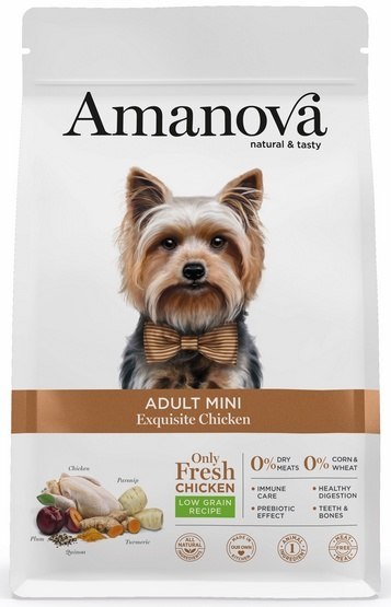 Amanova Dog Adult Mini Exquisite Chicken - kurczak 2kg