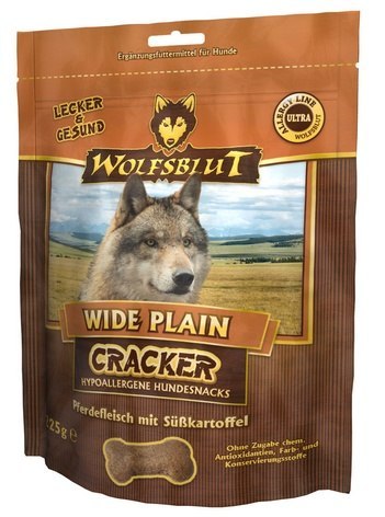 Wolfsblut Dog Cracker Wide Plain - konina i bataty 225g