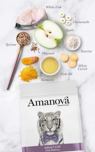 Amanova Cat Adult Fish Delicacy White Fish - biała ryba 1,5kg