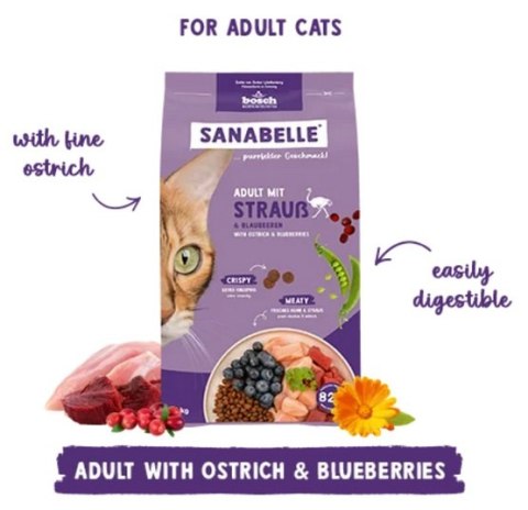 Sanabelle Adult Strauss - ze strusiem 2kg