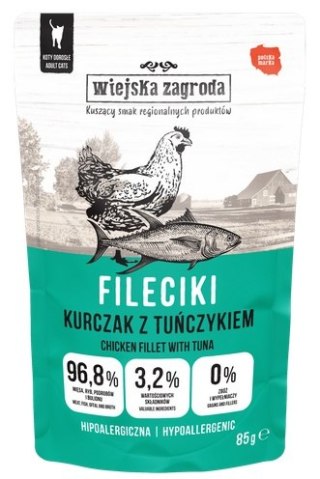 Wiejska Zagroda Kot Fileciki kurczak z tuńczykiem saszetka 85g