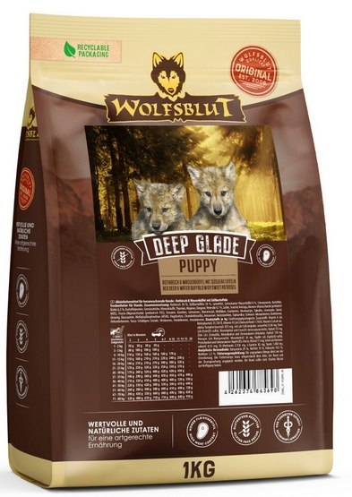 Wolfsblut Dog Deep Glade Puppy - jeleń i bawół 1kg