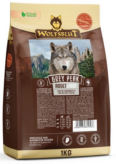 Wolfsblut Dog Grey Peak Adult Large - koza i bataty 1kg
