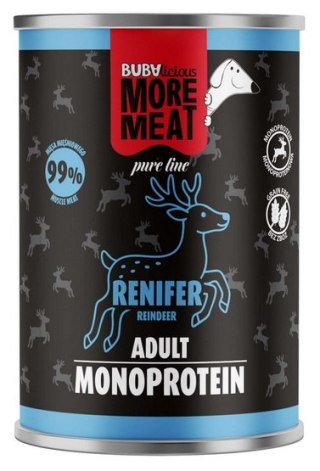BUBAlicious Pies More Meat Mono renifer puszka 400g