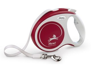 Flexi New Comfort Plus Smycz taśma M 5m czerwona