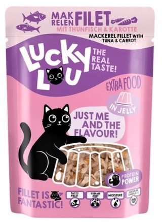 Lucky Lou Extrafood Makrela i tuńczyk w galaretce saszetka 70g