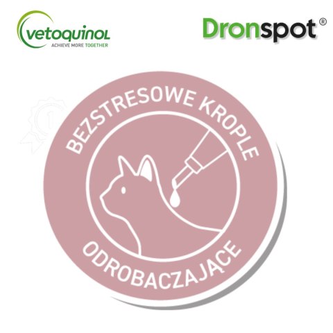VETOQUINOL Dronspot krople odrobaczające spot-on dla dużych kotów 5-8 kg (2 x 1,12 ml) Bayer