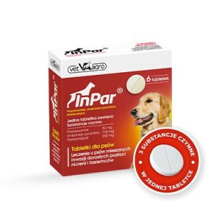 Vet-Agro InPar Tabletki Odrobaczające Dla Psa 6szt Vet-Agro
