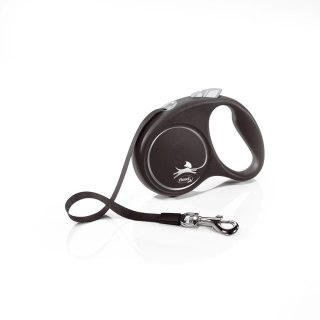 Flexi Smycz Black Design M Taśma 5m Do 25kg Czarna Flexi