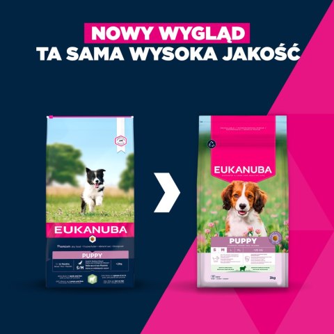EUKANUBA Puppy&Junior Small/Medium Lamb&Rice 12kg Eukanuba