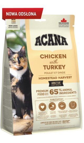 ACANA Homestead Harvest Cat 340g - sucha karma pełnoporcjowa dla kotów dorosłych Acana