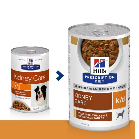 HILL'S Prescription Diet Canine k/d Chicken Stew 354 g - mokra karma dietetyczna dla psów Hills
