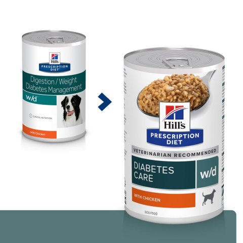 Hill's PD Prescription Diet Canine W/D Weterynaryjna Karma Dla Psa Kontrola Wagi 370 G Hills