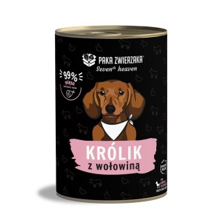 Paka Zwierzaka Seventh Heaven Królik Z Wołowiną 400g Paka Zwierzaka